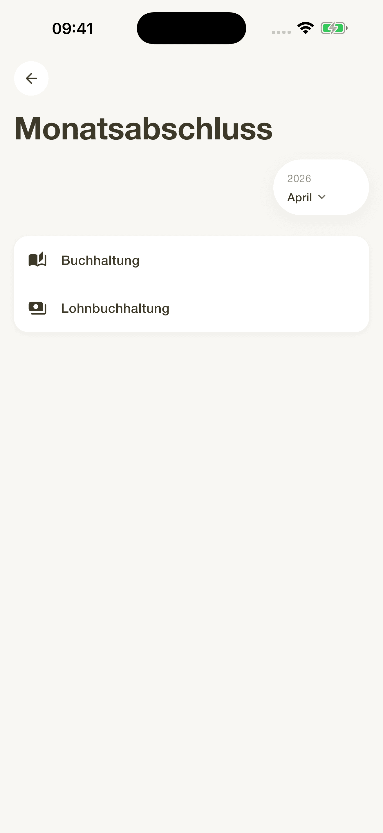 BuchhaltIQ Monatsabschluss im Kassenschluss-Ablauf